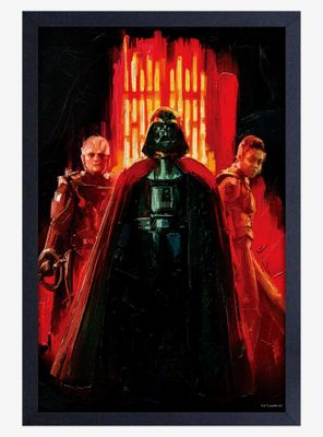 Star Wars Obi-Wan Brushed Empire Framed Wood Poster