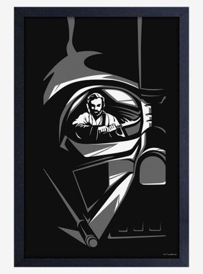 Star Wars Obi-Wan Vader Sight Framed Wood Poster