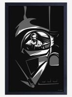 Star Wars Obi-Wan Vader Sight Framed Wood Poster