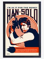 Star Wars Rock Poster Solo Framed Wood Poster