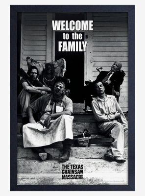The Texas Chainsaw Massacre Welcome To The Family Framed Wood Poster