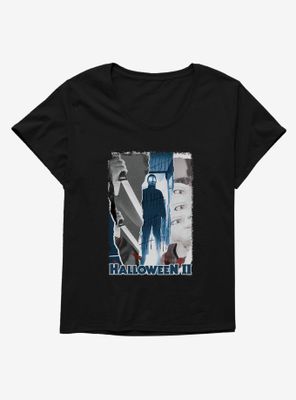 Halloween II Michael Myers Slasher Panels Womens T-Shirt Plus