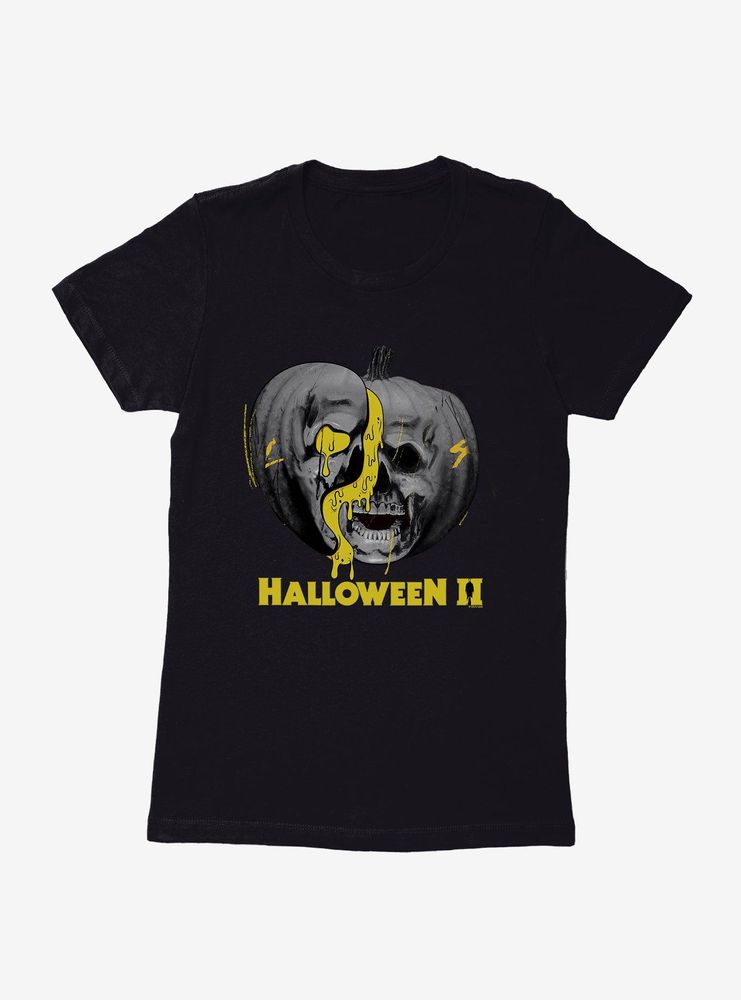 Halloween II Pumpkin Title Logo Womens T-Shirt