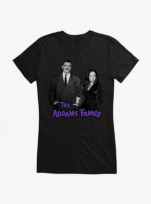 The Addams Family Gomez And Morticia Girls T-Shirt