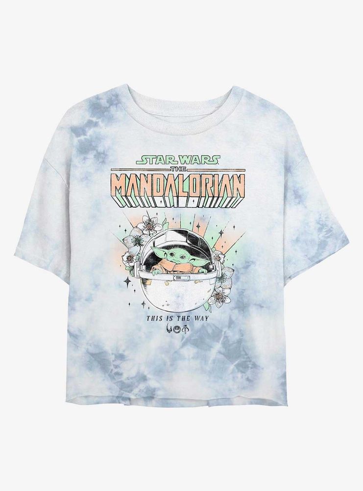 Star Wars The Mandalorian Child This Is Way Tie-Dye Womens Crop T-Shirt