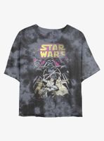 Star Wars Comic Tie-Dye Womens Crop T-Shirt