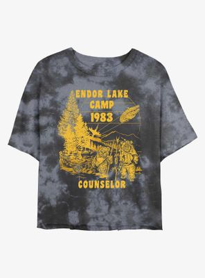 Star Wars Endor Lake Camp Counselor Tie-Dye Womens Crop T-Shirt