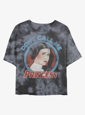 Star Wars Princess Leia Tie-Dye Womens Crop T-Shirt