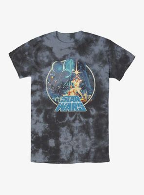 Star Wars Vintage Print Icon Tie-Dye T-Shirt