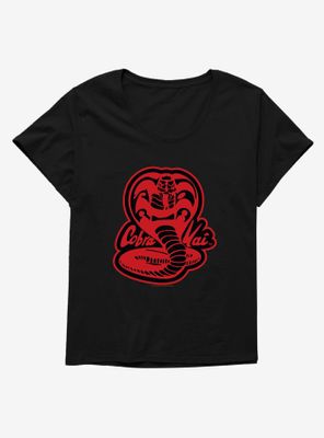 Cobra Kai Snake Logo Womens T-Shirt Plus