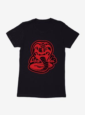 Cobra Kai Snake Logo Womens T-Shirt