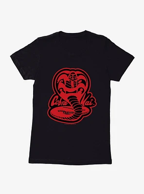 Cobra Kai Snake Logo Womens T-Shirt