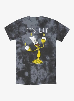 Disney Beauty And The Beast It's Lit Tie-Dye T-Shirt