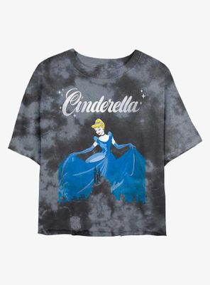 Disney Cinderella Dancing Tie-Dye Womens Crop T-Shirt