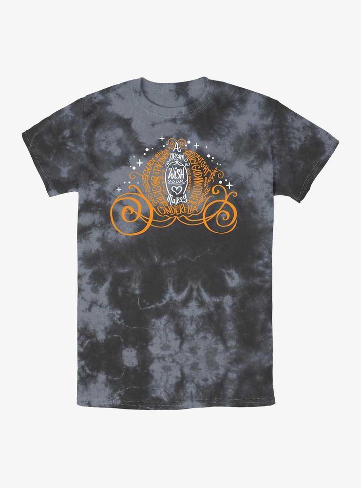 Disney Cinderella Magical Pumpkin Carriage Tie-Dye T-Shirt