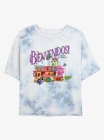 Disney Encanto Bienvenidos Casa De Los Madrigal Tie-Dye Womens Crop T-Shirt