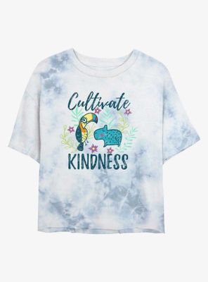 Disney Encanto Cultivate Kindness Tie-Dye Womens Crop T-Shirt