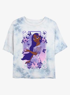 Disney Encanto Effortless Isabella Tie-Dye Womens Crop T-Shirt
