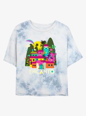 Disney Encanto House Logo Tie-Dye Womens Crop T-Shirt