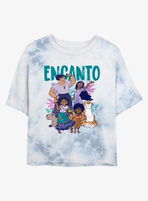 Disney Encanto Together Group Tie-Dye Womens Crop T-Shirt