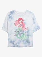 Disney The Little Mermaid Signed Ariel Tie-Dye Womens Crop T-Shirt