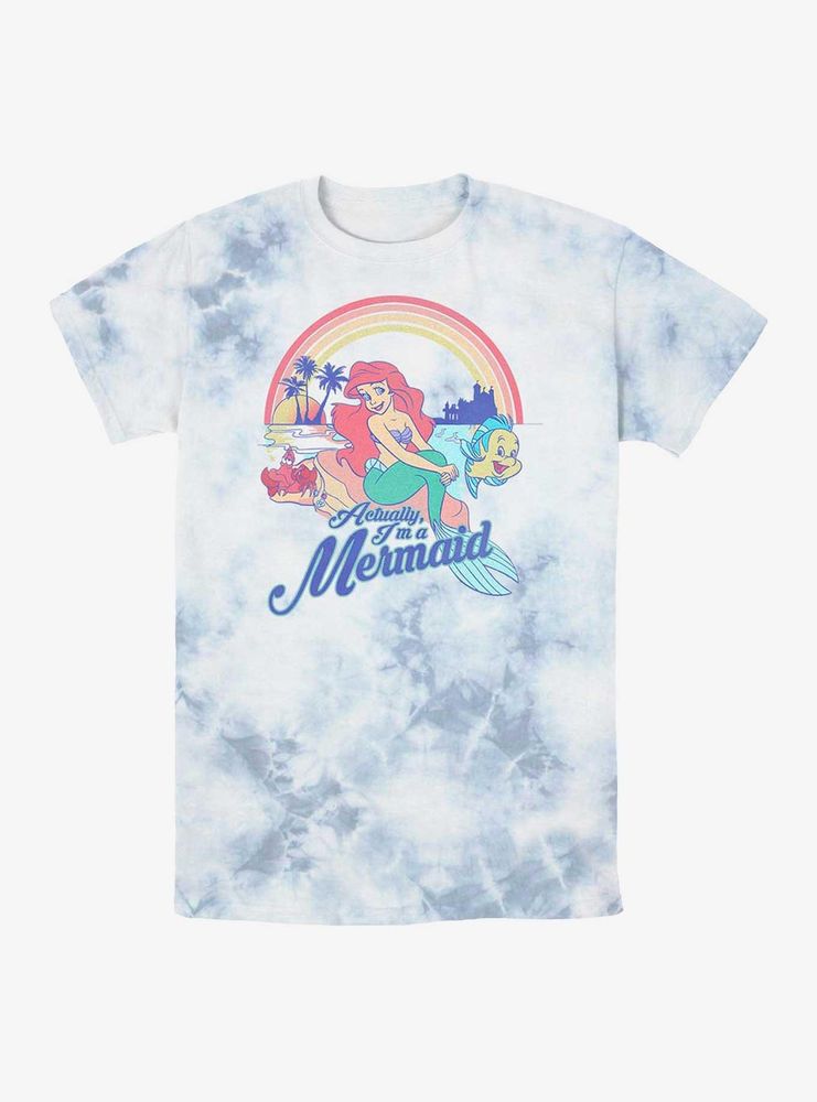 Disney The Little Mermaid Actually I'm A Ariel Tie-Dye T-Shirt