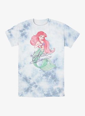 Disney The Little Mermaid Signed Ariel Tie-Dye T-Shirt