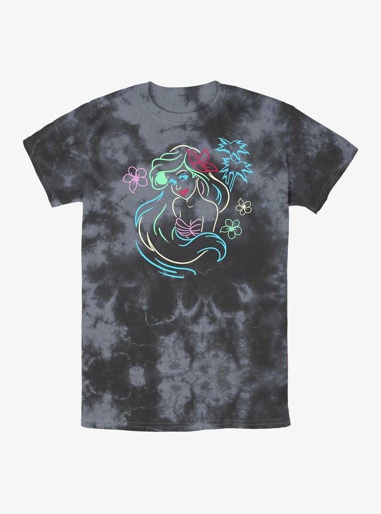 Disney The Little Mermaid Ariel Lights Tie-Dye T-Shirt