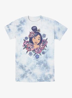 Disney Mulan Floral Portrait Tie-Dye T-Shirt