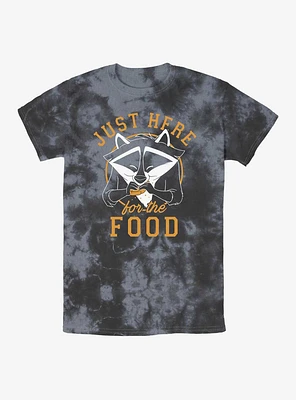 Disney Pocahontas Meeko Just Here For The Food Tie-Dye T-Shirt