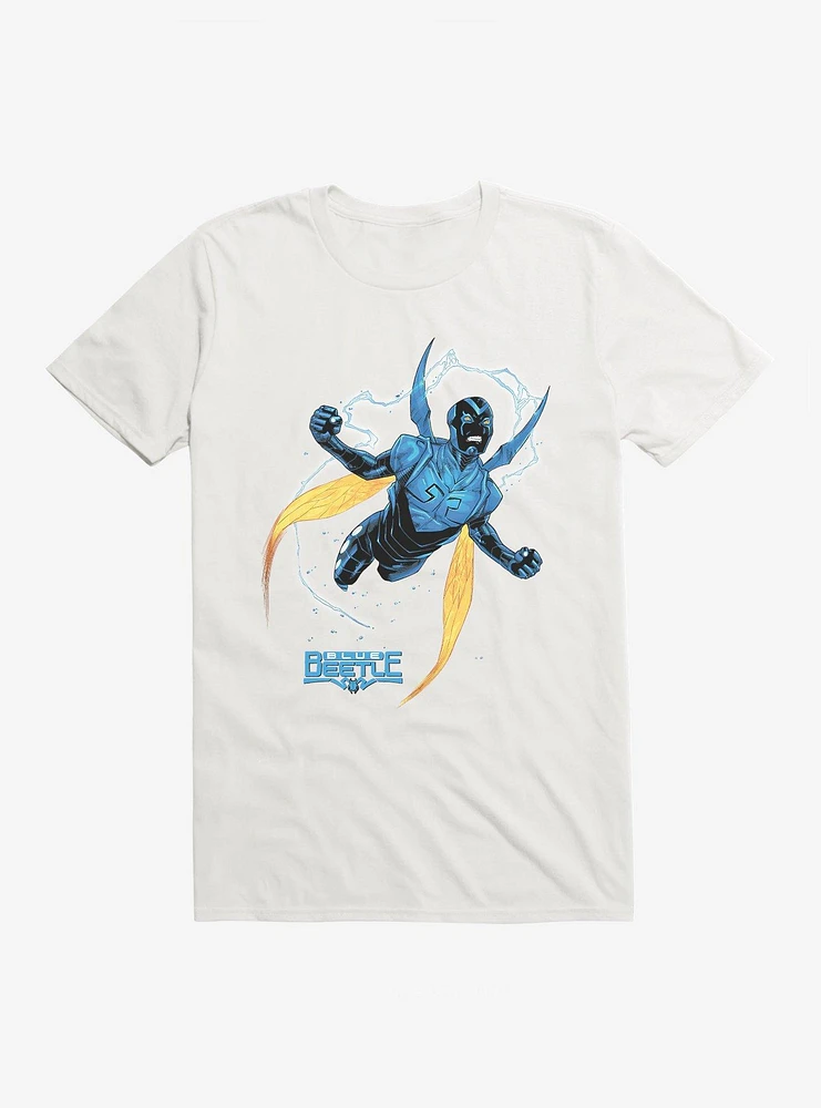 DC Comics Blue Beetle Flying Into Action T-Shirt