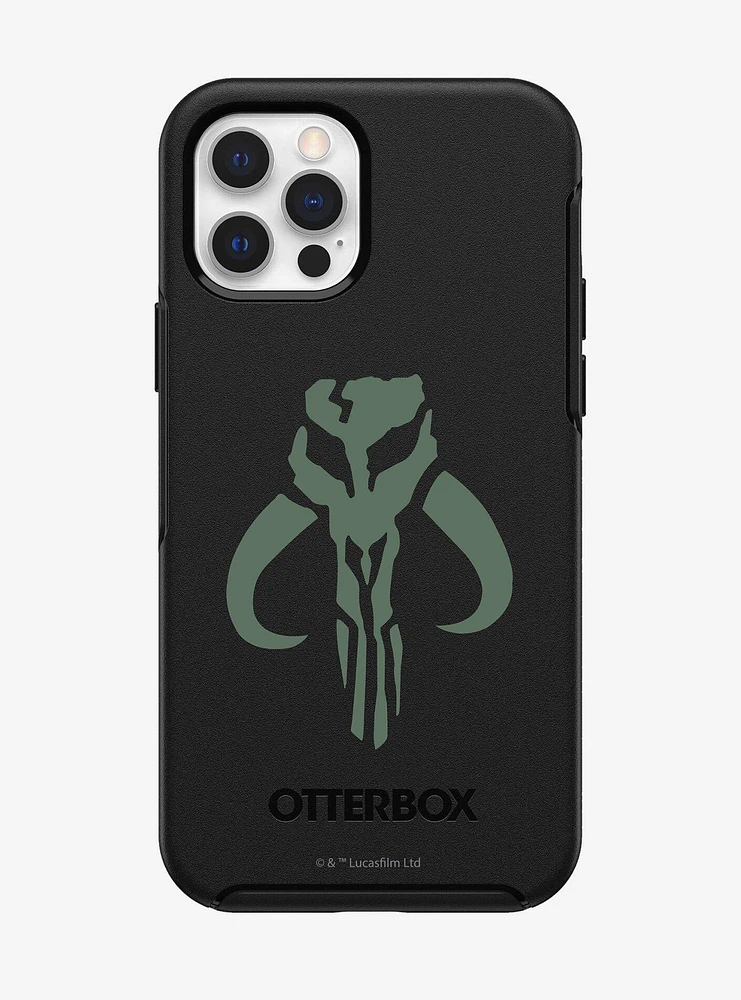 Star Wars The Mandalorian Mythosaur Symmetry Series Black iPhone 12 / iPhone 12 Pro Case