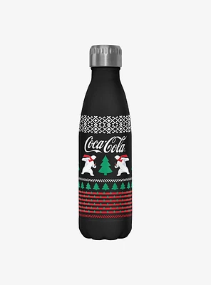 Coke Coca-Cola Polar Bear Christmas Water Bottle