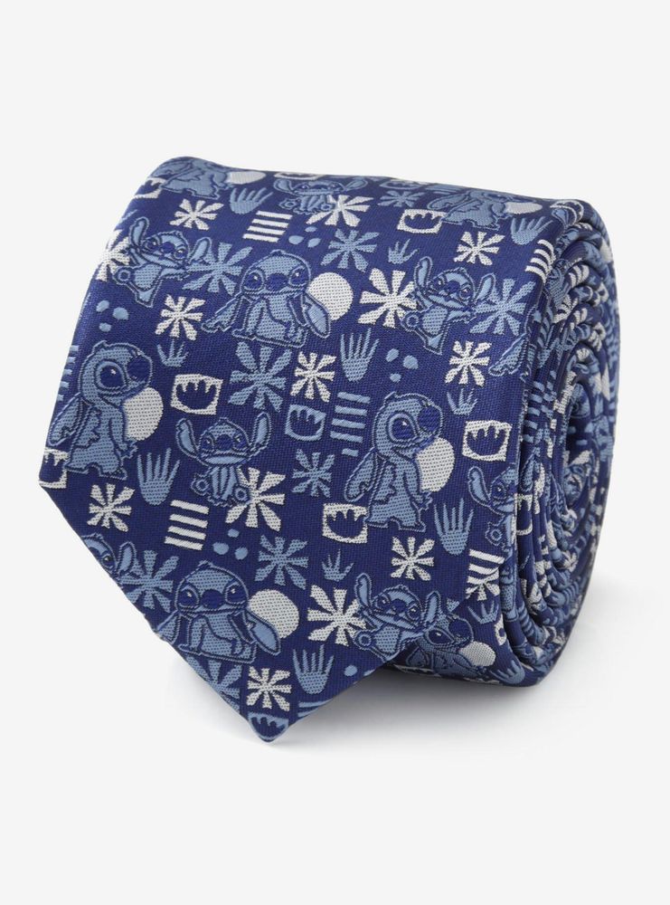 Disney Lilo & Stitch Blue Tropical Men's Tie