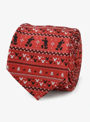 Disney Mickey Mouse Fair Isle Red Men's Tie