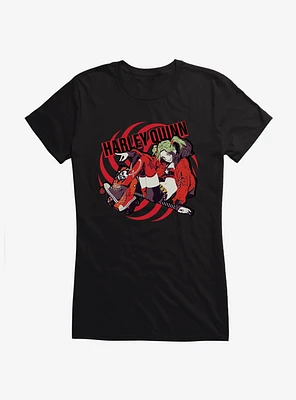 Harley Quinn Anime Hypnosis Girls T-Shirt