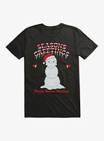 Rick And Morty Snowman T-Shirt