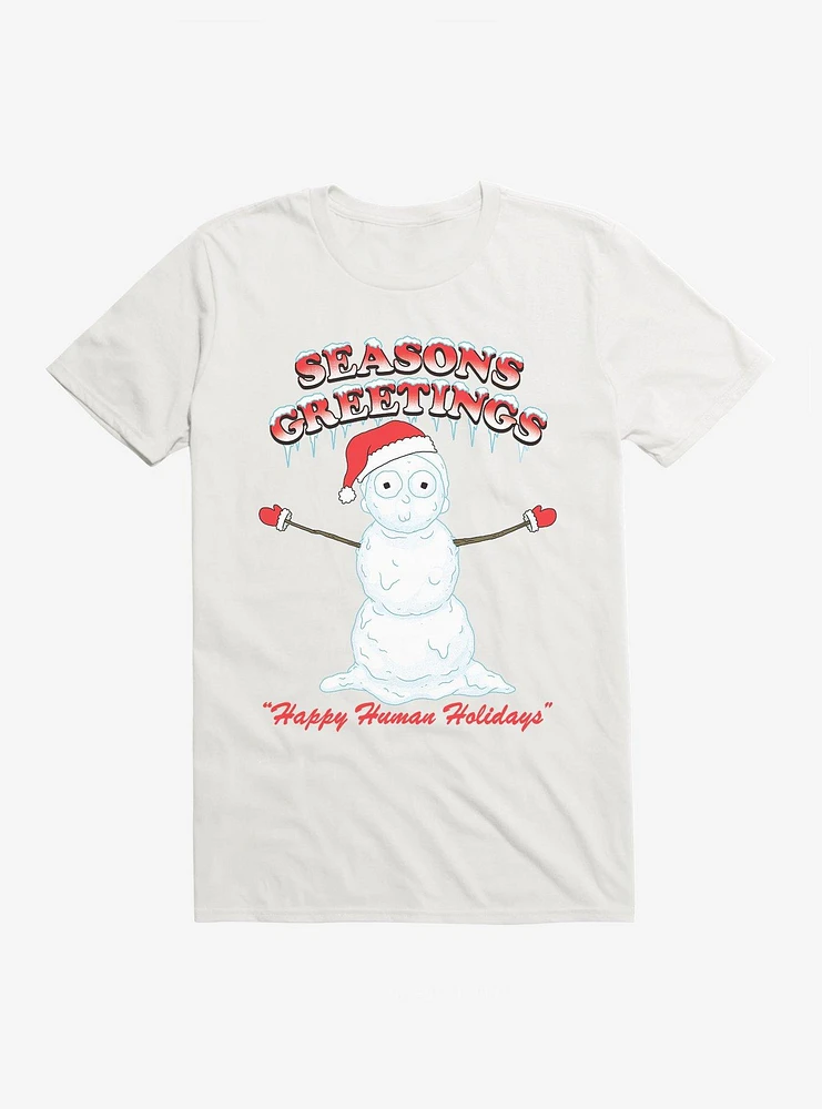 Rick And Morty Snowman T-Shirt