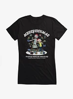 Rick And Morty Merry Rickmas Girls T-Shirt