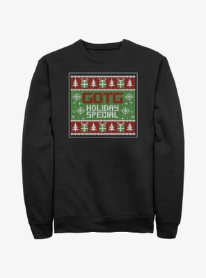 Marvel Guardians of the Galaxy Ugly Christmas Sweater Pattern Holiday Special Sweatshirt