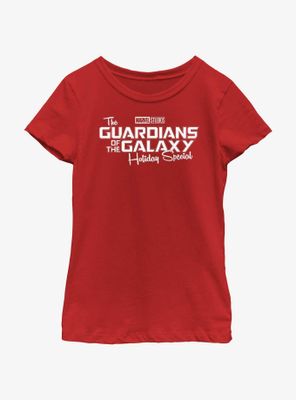 Marvel Guardians of the Galaxy Holiday Special Logo Youth Girls T-Shirt