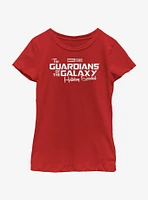 Marvel Guardians of the Galaxy Holiday Special Logo Youth Girls T-Shirt