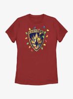 Marvel Guardians of the Galaxy Christmas Lights Badge Womens T-Shirt