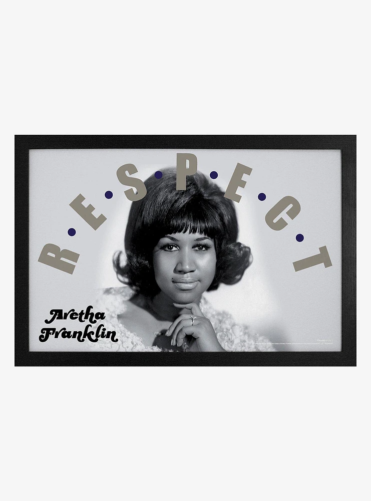 Aretha Franklin R.E.S.P.E.C.T. Framed Wood Wall Art