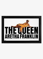 Aretha Franklin The Queen Framed Wood Wall Art