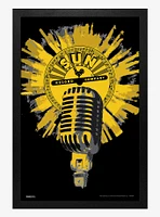 Sun Records Microphone Framed Wood Wall Art