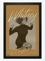 Whitney Houston Dance Excited Framed Wood Wall Art