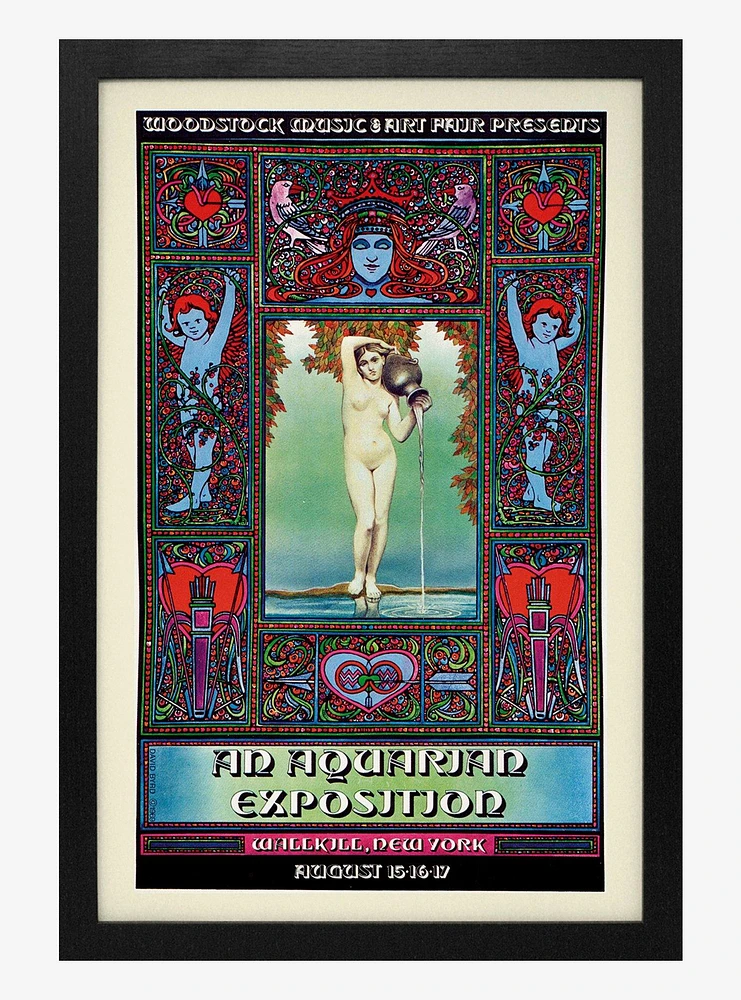 Woodstock Aquarian Exposition Framed Wood Wall Art