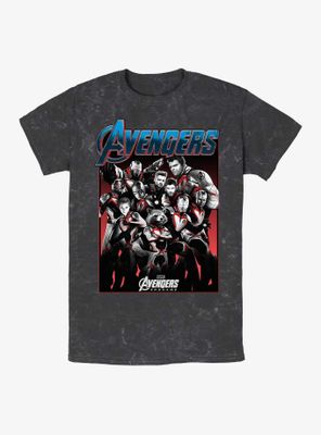 Marvel Avengers Endgame Heroes Mineral Wash T-Shirt