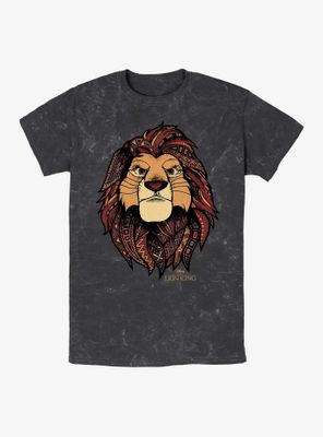 Disney The Lion King Ornate Simba Mineral Wash T-Shirt